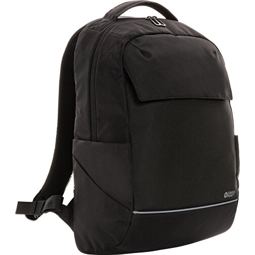 Swiss Peak Brooke AWARE™ 15,6' Laptop-Rucksack Aus RPET , schwarz, PET - recycelt, 30,00cm x 45,00cm (Länge x Höhe), Bild 1