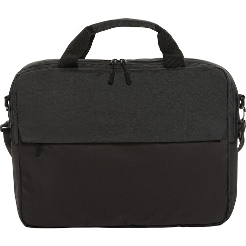 Kazu AWARE™ 15,6' RPET Laptop-Tasche , schwarz, PET - recycelt, 39,50cm x 30,00cm (Länge x Höhe), Bild 2