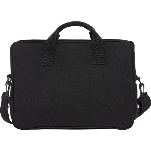 Laluka AWARE™ 15.4' Laptop-Tasche Aus Recycelter Baumwolle , schwarz, Baumwolle - recycelt, 39,00cm x 5,00cm (Länge x Höhe), Bild 3