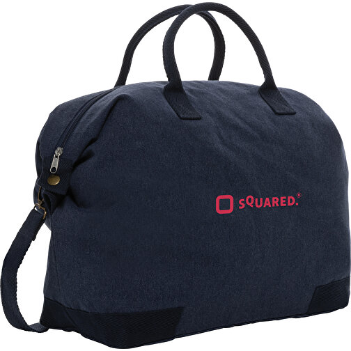 Kezar AWARE™ 500g/m² Wochenendtasche Aus Recyceltem Canvas , navy blau, Canvas - recycelt, 64,00cm x 40,00cm (Länge x Höhe), Bild 6