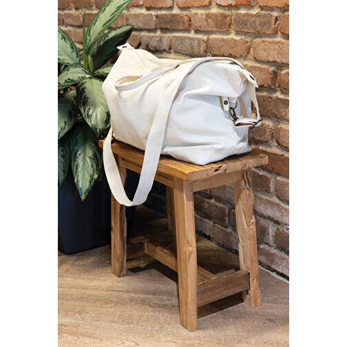 Kezar AWARE™ 500g/m² Wochenendtasche Aus Recyceltem Canvas , off white, Canvas - recycelt, 64,00cm x 40,00cm (Länge x Höhe), Bild 7