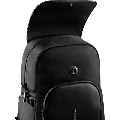 Soft Daypack , schwarz, PET - recycelt, 32,00cm x 41,50cm (Länge x Höhe), Bild 12