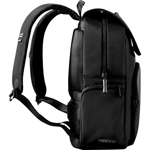 Soft Daypack , schwarz, PET - recycelt, 32,00cm x 41,50cm (Länge x Höhe), Bild 4