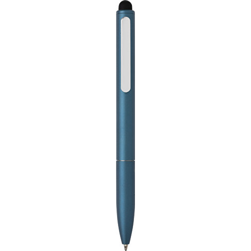 Kymi Stift Mit Stylus Aus RCS Recyceltem Aluminum , Königsblau, Recycelte Aluminiumlegierung, 12,90cm (Höhe), Bild 3