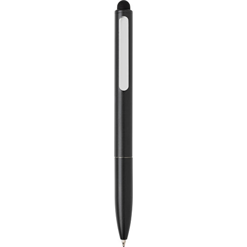 Kymi Stift Mit Stylus Aus RCS Recyceltem Aluminum , schwarz, Recycelte Aluminiumlegierung, 12,90cm (Höhe), Bild 3