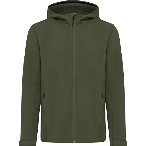 Iqoniq Makalu Herren Softshelljacke Aus Recyceltem Polyester , khaki, 91% recyceltes Polyester, 7% recyceltes TPU, 2% Elastan, S, 69,00cm x 2,50cm (Länge x Höhe), Bild 1