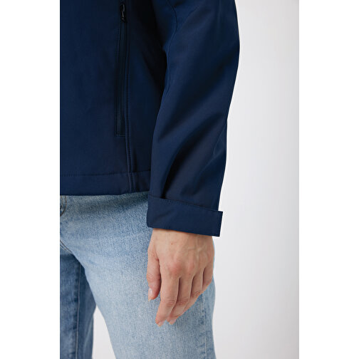 Iqoniq Makalu Herren Softshelljacke Aus Recyceltem Polyester , navy blau, 91% recyceltes Polyester, 7% recyceltes TPU, 2% Elastan, M, 71,00cm x 2,50cm (Länge x Höhe), Bild 10