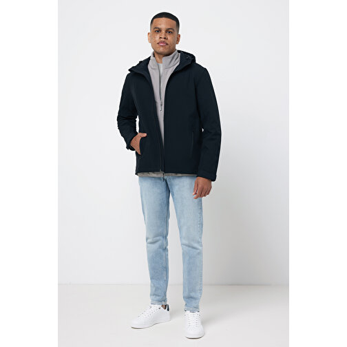 Iqoniq Makalu Herren Softshelljacke Aus Recyceltem Polyester , schwarz, 91% recyceltes Polyester, 7% recyceltes TPU, 2% Elastan, XXXL, 79,00cm x 3,00cm (Länge x Höhe), Bild 12