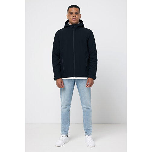 Iqoniq Makalu Herren Softshelljacke Aus Recyceltem Polyester , schwarz, 91% recyceltes Polyester, 7% recyceltes TPU, 2% Elastan, XXL, 77,00cm x 3,00cm (Länge x Höhe), Bild 5