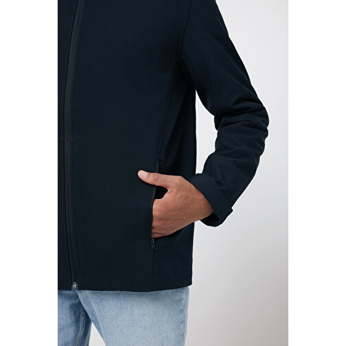 Iqoniq Makalu Herren Softshelljacke Aus Recyceltem Polyester , schwarz, 91% recyceltes Polyester, 7% recyceltes TPU, 2% Elastan, XL, 75,00cm x 3,00cm (Länge x Höhe), Bild 10