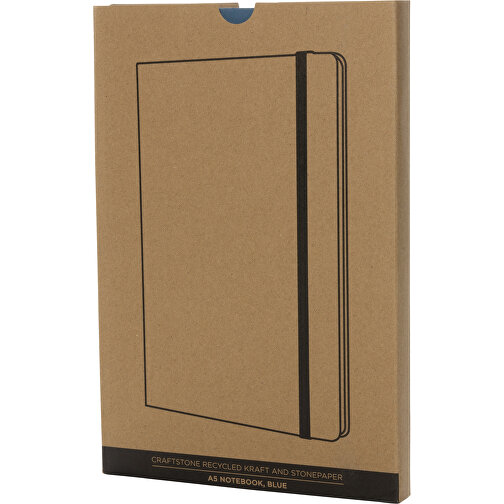 Cuaderno Craftstone A5 de papel reciclado. Papel kraft y piedra, Imagen 8