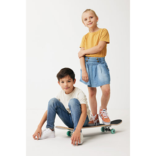 Iqoniq Koli Kids T-Shirt Aus Recycelter Baumwolle , ochre yellow, 30% recycelte und 70% biologische Baumwolle, 78, 51,00cm x 0,50cm (Länge x Höhe), Bild 7