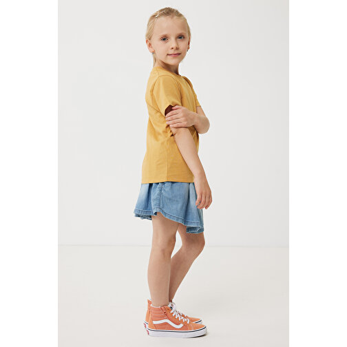 Iqoniq Koli Kids T-Shirt Aus Recycelter Baumwolle , ochre yellow, 30% recycelte und 70% biologische Baumwolle, 34, 42,00cm x 0,50cm (Länge x Höhe), Bild 3