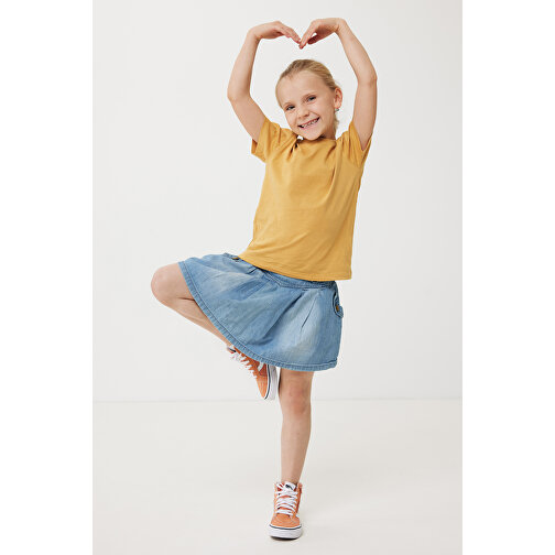 Iqoniq Koli Kids T-Shirt Aus Recycelter Baumwolle , ochre yellow, 30% recycelte und 70% biologische Baumwolle, 34, 42,00cm x 0,50cm (Länge x Höhe), Bild 4