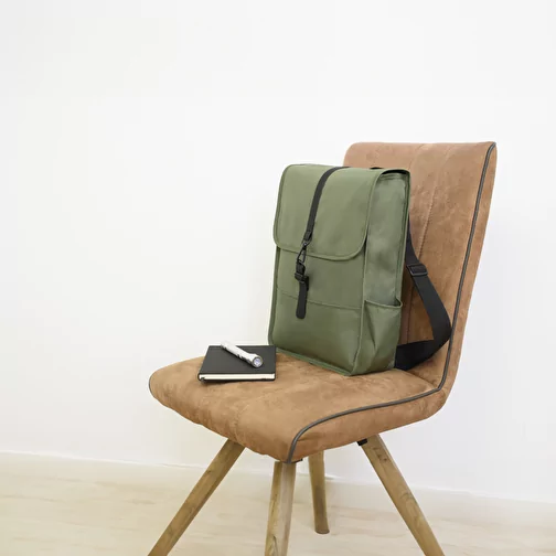Sac à dos avec rabat en polyester rPET Lyric, Image 2