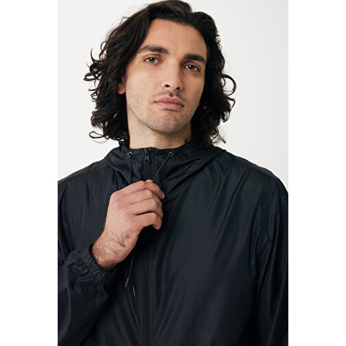 Iqoniq Logan Lightweight Jacke Aus Recyceltem Polyester , schwarz, 100% recyceltes Polyester, XL, 76,00cm x 0,50cm (Länge x Höhe), Bild 13