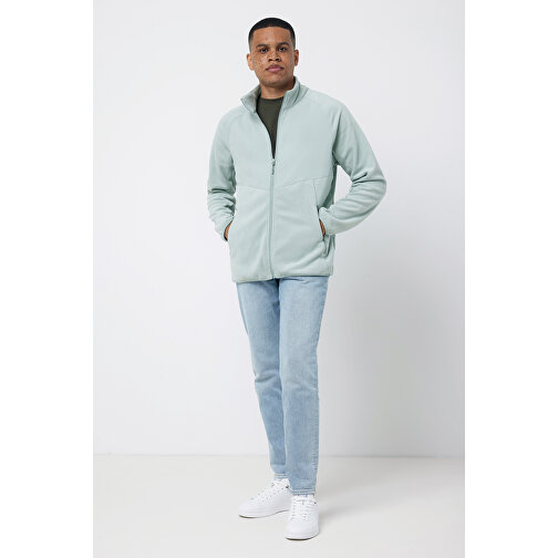 Iqoniq Talung Mikrofleece Jacke Aus Recyceltem Polyester , Iceberg green, 100% recyceltes Polyester, XXXL, 79,50cm x 3,50cm (Länge x Höhe), Bild 9