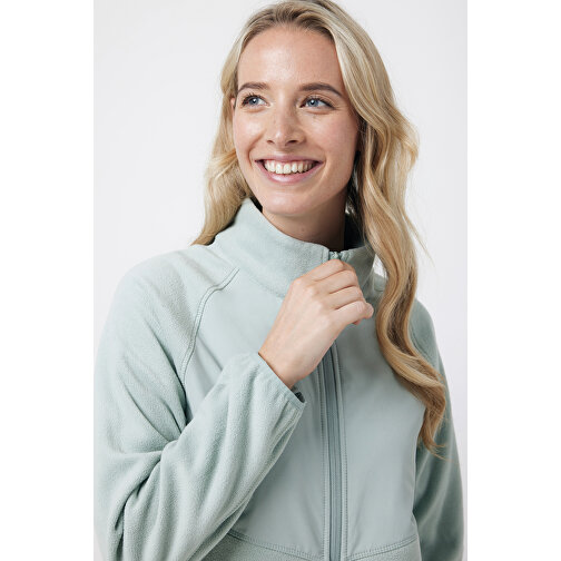 Iqoniq Talung Mikrofleece Jacke Aus Recyceltem Polyester , Iceberg green, 100% recyceltes Polyester, XXS, 60,50cm x 3,50cm (Länge x Höhe), Bild 12