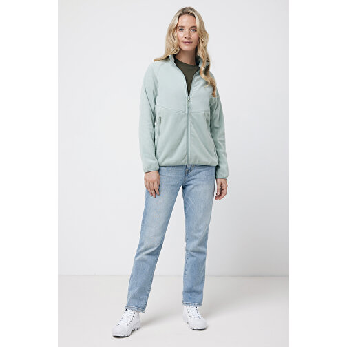 Iqoniq Talung Mikrofleece Jacke Aus Recyceltem Polyester , Iceberg green, 100% recyceltes Polyester, XXS, 60,50cm x 3,50cm (Länge x Höhe), Bild 6