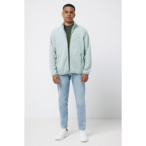 Iqoniq Talung Mikrofleece Jacke Aus Recyceltem Polyester , Iceberg green, 100% recyceltes Polyester, XL, 75,50cm x 2,70cm (Länge x Höhe), Bild 10