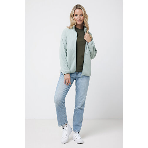 Iqoniq Talung Mikrofleece Jacke Aus Recyceltem Polyester , Iceberg green, 100% recyceltes Polyester, XL, 75,50cm x 2,70cm (Länge x Höhe), Bild 5