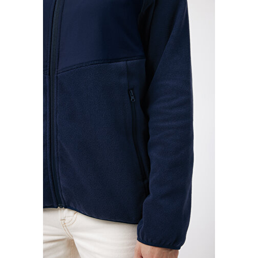 Iqoniq Talung Mikrofleece Jacke Aus Recyceltem Polyester , navy blau, 100% recyceltes Polyester, L, 73,50cm x 2,70cm (Länge x Höhe), Bild 11