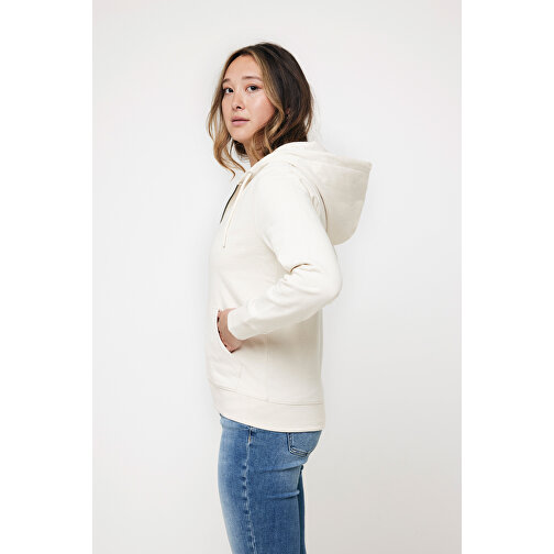 Iqoniq Abisko Zip-Kapuzenpullover Aus Recycelter Baumwolle , natural raw, 50% recycelte und 50% biologische Baumwolle, XS, 64,00cm x 1,00cm (Länge x Höhe), Bild 9