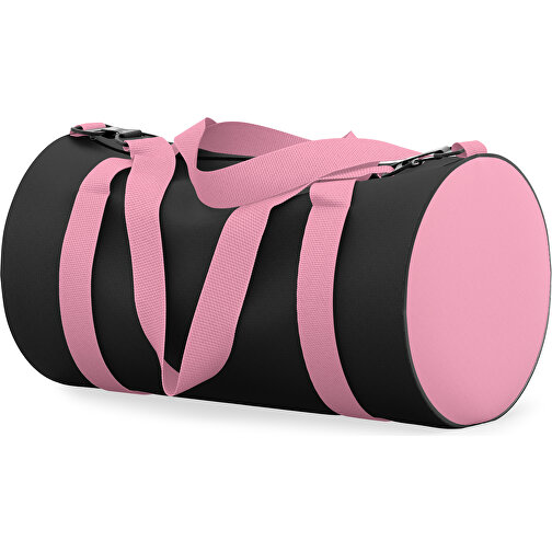 Sporttasche Modernfit , schwarz / hellpink, Sublimation Poliester 300g, 27,00cm x 27,00cm x 50,00cm (Länge x Höhe x Breite), Bild 2