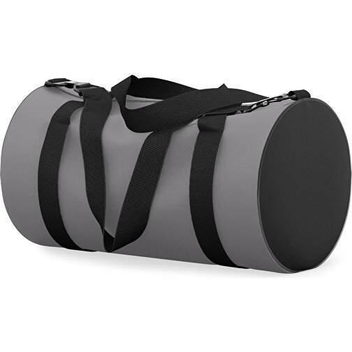 Sporttasche Modernfit , delfingrau / schwarz, Sublimation Poliester 300g, 27,00cm x 27,00cm x 50,00cm (Länge x Höhe x Breite), Bild 2