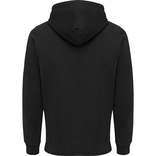 Iqoniq Abisko Zip-Kapuzenpullover Aus Recycelter Baumwolle , schwarz, 50% recycelte und 50% biologische Baumwolle, L, 74,00cm x 1,00cm (Länge x Höhe), Bild 2