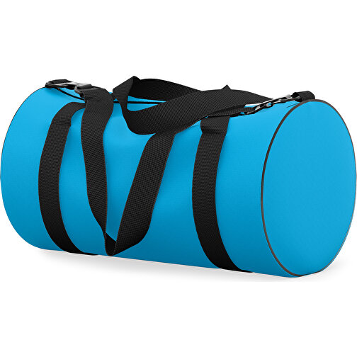 Sporttasche Modernfit , hellblau / schwarz, Sublimation Poliester 300g, 27,00cm x 27,00cm x 50,00cm (Länge x Höhe x Breite), Bild 2