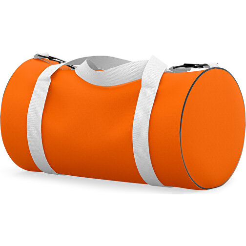 Sporttasche Modernfit , orange / weiss, Sublimation Poliester 300g, 27,00cm x 27,00cm x 50,00cm (Länge x Höhe x Breite), Bild 1