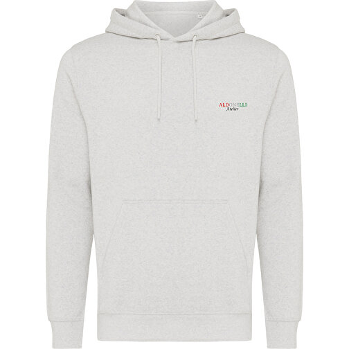 Iqoniq Rila Lightweight Hoodie Aus Recycelter Baumwolle , ungefärbte helles Grau, 30% recycelte und 70% biologische Baumwolle, XS, 64,00cm x 1,00cm (Länge x Höhe), Bild 4