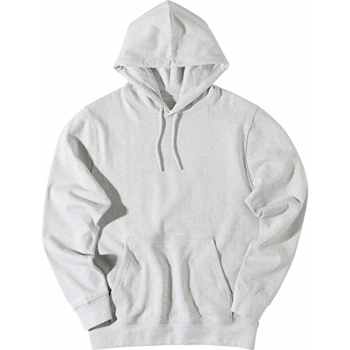 Iqoniq Rila Lightweight Hoodie Aus Recycelter Baumwolle , ungefärbte helles Grau, 30% recycelte und 70% biologische Baumwolle, S, 68,00cm x 1,00cm (Länge x Höhe), Bild 3