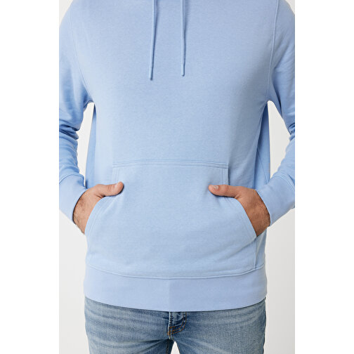 Iqoniq Rila Lightweight Hoodie Aus Recycelter Baumwolle , sky blue, 30% recycelte und 70% biologische Baumwolle, XXL, 78,00cm x 1,00cm (Länge x Höhe), Bild 12