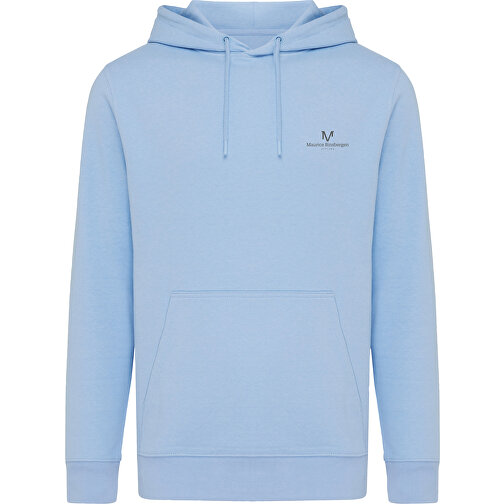 Iqoniq Rila Lightweight Hoodie Aus Recycelter Baumwolle , sky blue, 30% recycelte und 70% biologische Baumwolle, S, 68,00cm x 1,00cm (Länge x Höhe), Bild 13