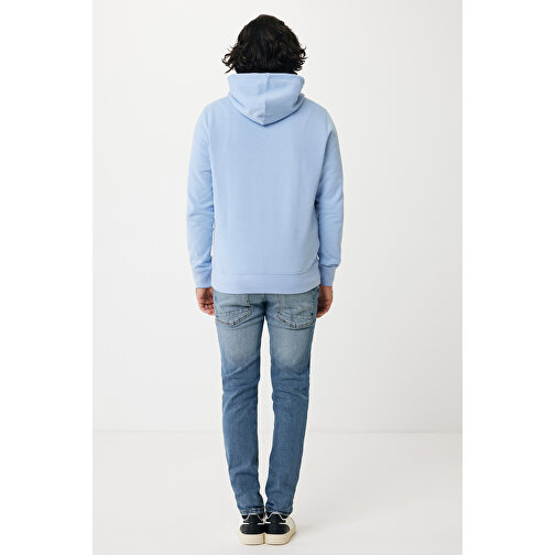 Iqoniq Rila Lightweight Hoodie Aus Recycelter Baumwolle , sky blue, 30% recycelte und 70% biologische Baumwolle, L, 74,00cm x 1,00cm (Länge x Höhe), Bild 5