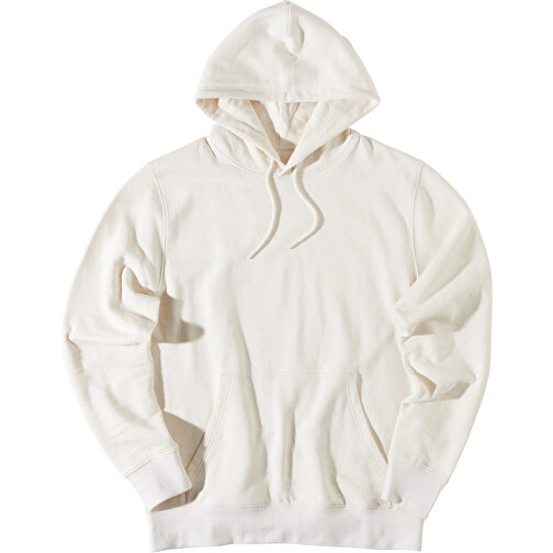 Iqoniq Rila Lightweight Hoodie Aus Recycelter Baumwolle , natural raw, 30% recycelte und 70% biologische Baumwolle, XS, 64,00cm x 1,00cm (Länge x Höhe), Bild 3