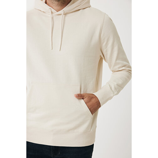 Iqoniq Rila Lightweight Hoodie Aus Recycelter Baumwolle , natural raw, 30% recycelte und 70% biologische Baumwolle, M, 72,00cm x 1,00cm (Länge x Höhe), Bild 11