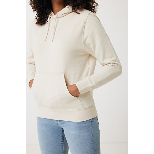 Iqoniq Rila Lightweight Hoodie Aus Recycelter Baumwolle , natural raw, 30% recycelte und 70% biologische Baumwolle, L, 74,00cm x 1,00cm (Länge x Höhe), Bild 12