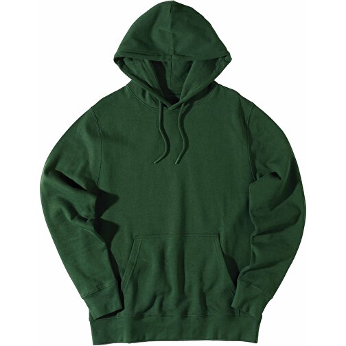 Iqoniq Rila Lightweight Hoodie Aus Recycelter Baumwolle , forest green, 30% recycelte und 70% biologische Baumwolle, XS, 64,00cm x 1,00cm (Länge x Höhe), Bild 3