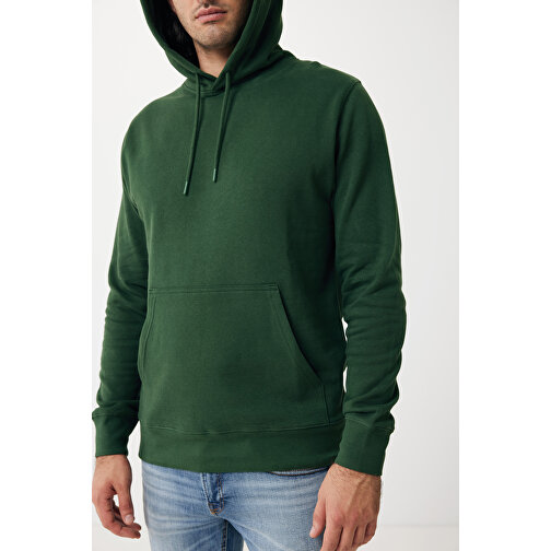 Iqoniq Rila Lightweight Hoodie Aus Recycelter Baumwolle , forest green, 30% recycelte und 70% biologische Baumwolle, S, 68,00cm x 1,00cm (Länge x Höhe), Bild 13