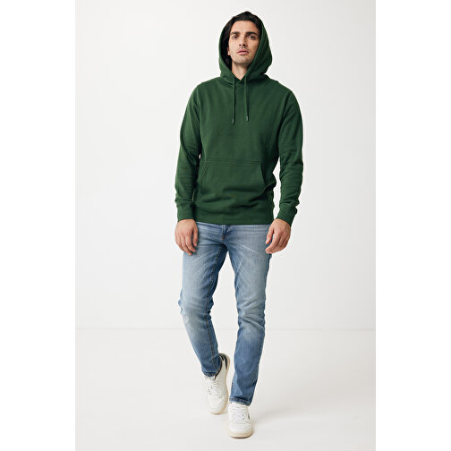 Iqoniq Rila Lightweight Hoodie Aus Recycelter Baumwolle , forest green, 30% recycelte und 70% biologische Baumwolle, L, 74,00cm x 1,00cm (Länge x Höhe), Bild 5