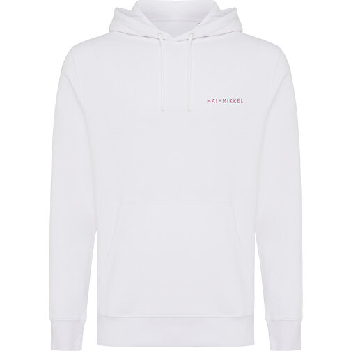 Iqoniq Rila Lightweight Hoodie Aus Recycelter Baumwolle , weiß, 30% recycelte und 70% biologische Baumwolle, XXXL, 80,00cm x 1,00cm (Länge x Höhe), Bild 4