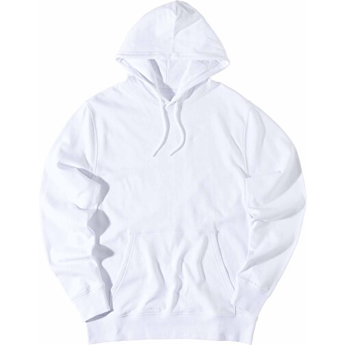 Iqoniq Rila Lightweight Hoodie Aus Recycelter Baumwolle , weiß, 30% recycelte und 70% biologische Baumwolle, 5XL, 83,00cm x 1,00cm (Länge x Höhe), Bild 3