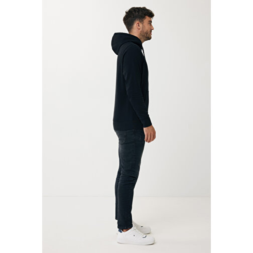 Iqoniq Rila Lightweight Hoodie Aus Recycelter Baumwolle , schwarz, 30% recycelte und 70% biologische Baumwolle, XXXL, 80,00cm x 1,00cm (Länge x Höhe), Bild 7