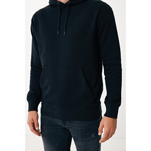 Iqoniq Rila Lightweight Hoodie Aus Recycelter Baumwolle , schwarz, 30% recycelte und 70% biologische Baumwolle, M, 72,00cm x 1,00cm (Länge x Höhe), Bild 12