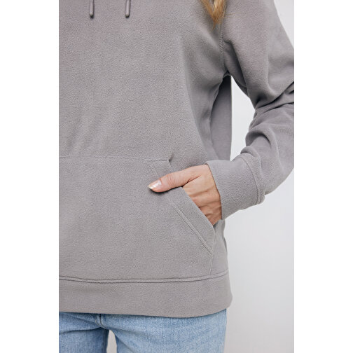 Iqoniq Trivor Mikrofleece-Kapuzenjacke Aus Recyc. Polyester , storm grey, 100% recyceltes Polyester, XXXL, 80,00cm x 2,50cm (Länge x Höhe), Bild 13