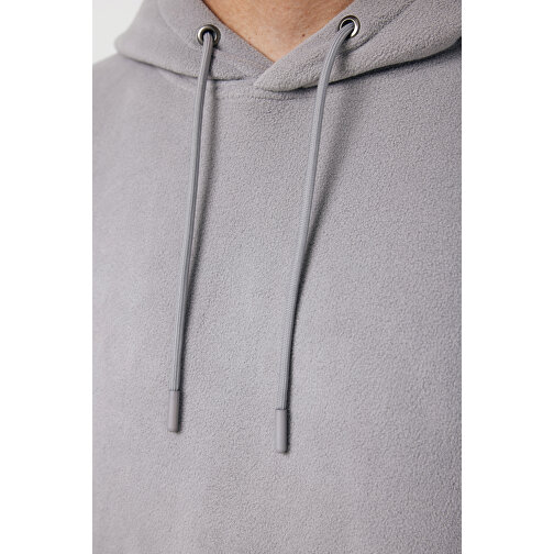 Iqoniq Trivor Mikrofleece-Kapuzenjacke Aus Recyc. Polyester , storm grey, 100% recyceltes Polyester, XL, 76,00cm x 2,50cm (Länge x Höhe), Bild 14