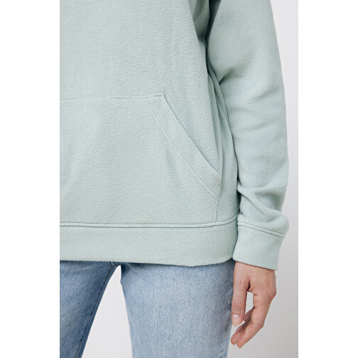 Iqoniq Trivor Mikrofleece-Kapuzenjacke Aus Recyc. Polyester , Iceberg green, 100% recyceltes Polyester, XXL, 78,00cm x 2,50cm (Länge x Höhe), Bild 12